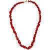 Sicilia Bedda - Collana in Corallo Rosso del Mediterraneo a frangia piccola - Argento 925 - Prodotto realizzato interamente a Mano
