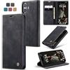Owlhold Cover Magnetica per iPhone 16 - Portafoglio Flip Antiurto con Cavalletto e Fessura per Carte - Custodia in Pelle Nera