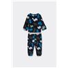 Tezenis Tutina Spezzata Bebè In Ciniglia Cotone Pesante Blu
