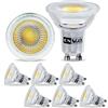 CNSGO Lampadine LED GU10 Bianco Naturale 4000K, Non Dimmerabile, 3,5W Equivalente a Alogena 50W, 385 Lumen, Fascio 38° Spotlight, Lampadina Risparmio Energetico AC 230 V,Angolo Del Fascio 360°,Pezzi 6