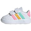 adidas Grand Court 2.0 Cf I, Sneaker Unisex - Bambini e ragazzi, Ftwr White Pulse Mint Beam Pink, 24 EU