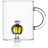 Ichendorf Milano Tazza Cactus Fiore Rosa | Collezione Desert Plants | 45 cl | Vetro Borosilicato | Fatto a Mano