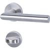 Alpertec 88020532 - Fair go in acciaio inox per porte del bagno e porta bloccaggio trasversale fermo,