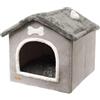 WJnflQN Casetta Per Gatti Per Esterni Casetta Per Gatti Da Interno Casetta Gatto Esterno Inverno Cuccia Gatto Chiusa Con Cuscino Rimovibile Lavabile Calda E Morbida Cuccia Per Cani S