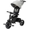 Bebeconfort Windy, Triciclo Bambini con Maniglione, 10 Mesi - 4 Anni, 0-25 Kg, Regolabile, Seduta Comoda e Reversibile, Capottina, Pieghevole Chiusura Compatta, Triciclo Bici e Passeggino, Tinted Grey