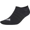 adidas Thin and Light 3 Pairs Calzini Invisible/Sneaker, Black/White, XS