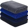VIVOTE Set di 4 asciugamani in microfibra, altamente assorbenti, unisex, per sauna, fitness, sport, ad asciugatura rapida e assorbente, per sport all'aria aperta, 40 cm x 80 cm
