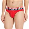 Emporio Armani Underwear Fashion Waistband-Megalogo Brief Boxer, Rosso (Rosso 00074), X-Large Uomo