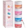 ANRCOLLECT Maschera Labbra & Lip Scrub, 4P Balsamo Labbra Set, 3 Maschere per il sonno delle labbra e 1 scrub esfoliante per labbra secche e screpolate, linee sottili e rughe