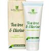 Erbecedario Crema Olio Essenziale Tea Tree, Elicriso Timo e Calendula, Idratante viso per pelle mista Azione Lenitiva-Tubetto 100ml