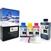 Office Channel24 Kit di Ricarica Inchiostro 550ml compatibile con Cartucce HP302 HP302XL - Adatto per Stampanti HP DeskJet 3630 1110 2130 3634, Envy 4520 4525 4526 4527, OfficeJet 3830 3832 4652 5230