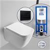 Scarabeo Teorema 2.0 set completo WC sospeso con elemento incasso neeos,, 5126CLBK+16601BM#SET, Teorema 2.0 bianco [WC > WC con Elementi Incasso]