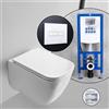 Scarabeo Teorema 2.0 set completo WC sospeso con elemento incasso neeos,, 5126CLBK+16601WH#SET, Teorema 2.0 bianco [WC > WC con Elementi Incasso]