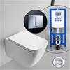 Scarabeo Teorema 2.0 set completo WC sospeso con elemento incasso neeos,, 5126CLBK+16791CR#SET, Teorema 2.0 bianco [WC > WC con Elementi Incasso]