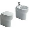 Galassia M2 sanitari Filo muro mini cm 45, vaso, bidet e coprivaso rallentato