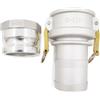 Genmac Rato - Kit Raccordi in Alluminio 3'' Ø 75 mm - per Motopompe Genmac
