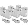 Kurtzy Lucchetto Corazzato Antiscasso da 1 Kg con 15 Chiavi (3pz)- Lucchetto Antiscasso Acciaio Massiccio Temprato - Grillo Spesso 12mm- Lucchetto Moto, Lucchetto Serranda e Lucchetto Sicurezza Garage
