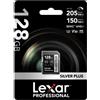 Lexar 128GB SD Silver Plus