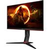 AOC Gaming 24G2ZU - Monitor FHD da 24 pollici, 240 Hz, 0,5 ms, FreeSync Premium (1920 x 1080, HDMI, DisplayPort, hub USB), nero/rosso