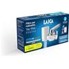 LAICA R20A Filtro rubinetto GENOVA, con sistema filtrante HYDROSMART+ METAL STOP, 1200 L di Acqua Filtrata, Adattatori per rubinetto inclusi, Made in Italy, Bianco/Cromato