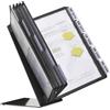 Durable 557001 Vario Table 10, Leggio da Tavolo, 10 Pannelli, Formato A4, Cavalierini Rimovibili, Nero