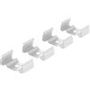 Clips di Fissaggio per Profilo Incasso per Doppia Striscia (conf. 4pz)