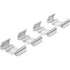 Clips di Fissaggio per Profilo Incasso per Doppia Striscia (conf. 4pz)