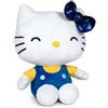 Play by Play HELLO KITTY Peluche 50th Anniversario - morbido personaggio da collezione ispirato alle avventure della gattina Kitty - altezza 16cm (BLU)
