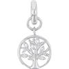 amor Charms da Donna in Argento 925, con zirconi sintetici, 2 cm, bianco, albero della vita, in confezione regalo, 2038514