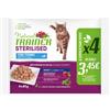 Natural Trainer Gatto Adult Sterilizzato al Tonno - Multipack 4x85g