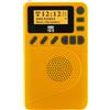 Xtreme Mini Radio DB-9 DAB+ Portatile Analogico e digitale Giallo