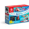 nintendo Switch Console 1.1 Neon Blue/Neon Red + Switch Sport + Fascia + 12 Mesi