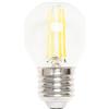 Lampada LED E27 4W a Filamento 150lm/W, No Flickering - G45 Bianco Caldo 2.700K