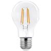 Lampada LED E27 da 4W a Filamento A60 150lm/W, No Flickering Bianco Caldo 2.700K