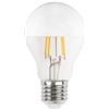 Lampada LED E27 6W a Filamento con Riflettore Cromato No Flickering - A60 Colore Bianco Caldo 2.700K