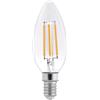 Lampada LED E14 4W a Filamento 1800K No Flickering - C35 Colore Bianco Molto Caldo 1.800K