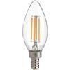 Lampada LED E14 6W a Filamento 150lm/W No Flickering - C35 Colore Bianco Naturale 4.000K