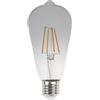 Lampada LED E27 6W a Filamento ST64 No Flickering - Serie DarkLight Colore Bianco Naturale 4.000K