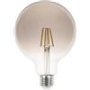 Lampada LED E27 6W a Filamento G125 No Flickering - Serie DarkLight Colore Bianco Naturale 4.000K