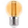 Lampada LED E27 4W a Filamento Ambrata, Dimmerabile - G45 Bianco Caldo 2.500K