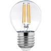 Lampada LED E27 6W a Filamento 140 lm/W Dimmerabile - G45 Colore Bianco Caldo 2.700K