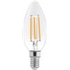 Lampada LED E14 6W a Filamento 140 lm/W Dimmerabile - C35 Colore Bianco Caldo 2.700K