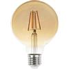 Lampada LED E27 6W a Filamento Ambrata Dimmerabile - G95 Colore Bianco Caldo 2.500K