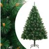 Senza Marca/Generico vidaXL Albero di Natale Artificiale Incernierato con Base 240 cm