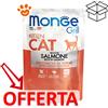 Monge Grill Cat Kitten Salmone - Bustina Da 85 Gr - CONFEZIONE RISPARMIO