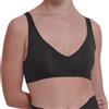 sloggi Zero Feel 2.0 Soft Bra, Regiseno Donna, Black, L