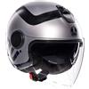 AGV CASCO MOTO JET AGV HELMETS ETERES E2206 RIMINI GRIGIO OPACO NERO TAGLIA XL