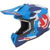 Acerbis Casco Moto Cross Acerbis LINEAR 2206 Blu Rosso 2