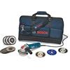 Bosch Professional X-LOCK Sytem Bundle Universal Kit + Minismerigliatrici Angolari con X-LOCK GWX 750-115, per Multi Material, Metallo, Ceramica, Ø 115 mm, Accessori Smerigliatrice Angolare