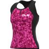 ALE' Top donna ciclismo ALE' SOLID TRIANGLES rosa fluo-viola
